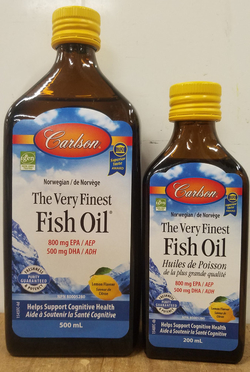 Fish Oil - The Very Finest - LEMON (Carlson)